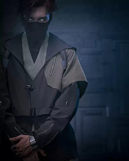 Futuristic Shadow Blade Jacket -  comfortable techwear jacket - Futuristic Shadow Blade Jacket for Everyday Style