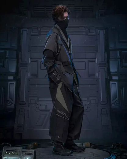 Futuristic Shadow Blade Jacket -  dark gray - Futuristic Shadow Blade Jacket for Everyday Style