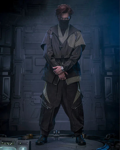 Futuristic Shadow Blade Jacket -  durable cyberpunk jacket - Futuristic Shadow Blade Jacket for Everyday Style
