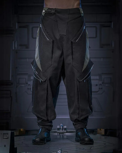 Futuristic Shadow Cargo Trousers - cargo trousers - Futuristic Shadow Cargo Trousers for Unique Style