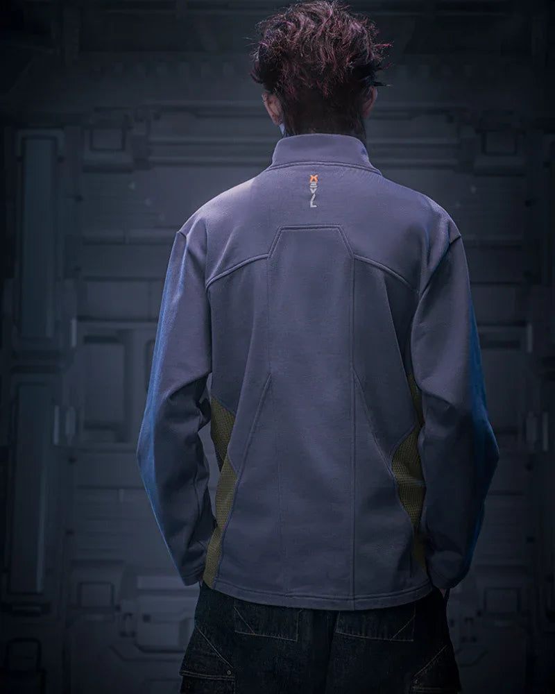 Futuristic Turtleneck Sweatshirt -  comfortable sweatshirt - Futuristic Turtleneck Sweatshirt for Modern Style