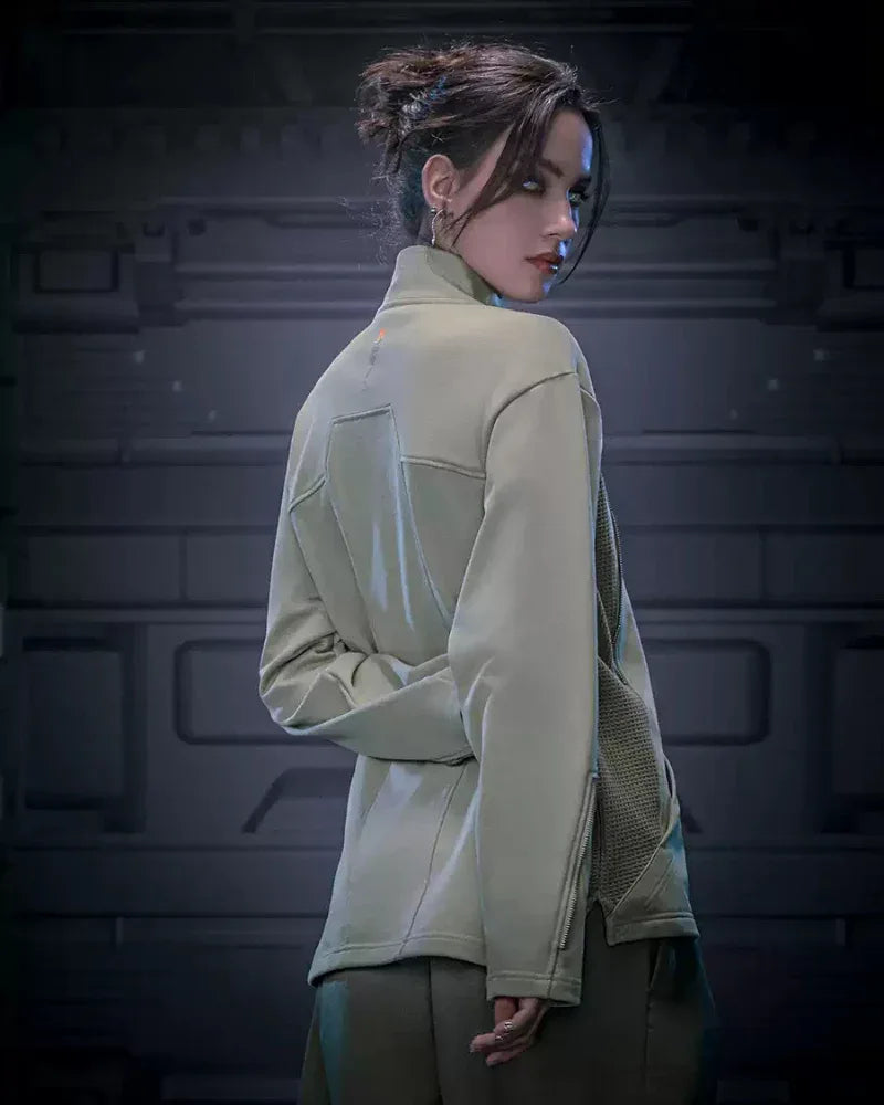 Futuristic Turtleneck Sweatshirt -  cyberpunk - Futuristic Turtleneck Sweatshirt for Modern Style