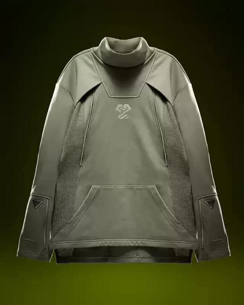 Futuristic Turtleneck Sweatshirt - turtleneck - Futuristic Turtleneck Sweatshirt for Modern Style