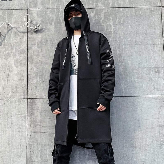 Futuristic Urban Long Coat - long coat - Futuristic Urban Long Coat for Modern Style