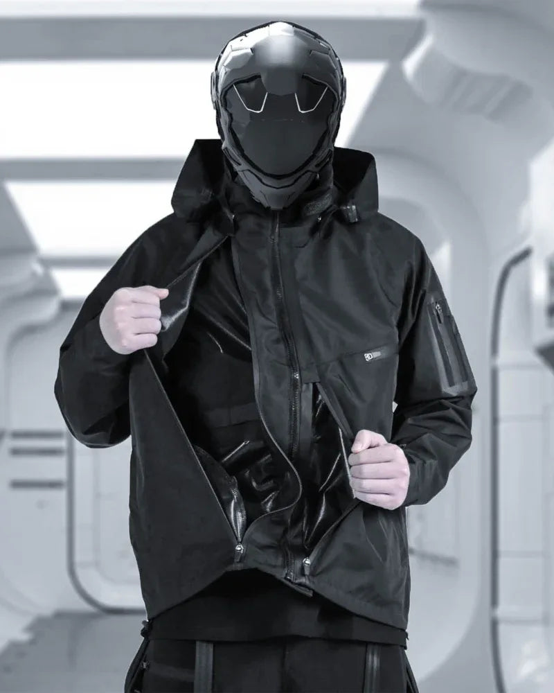Futuristic Waterproof Cyberpunk Coat - cyberpunk - Stylish Waterproof Cyberpunk Coat for Everyday Wear