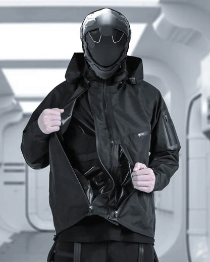 Futuristic Waterproof Cyberpunk Coat - cyberpunk - Stylish Waterproof Cyberpunk Coat for Everyday Wear