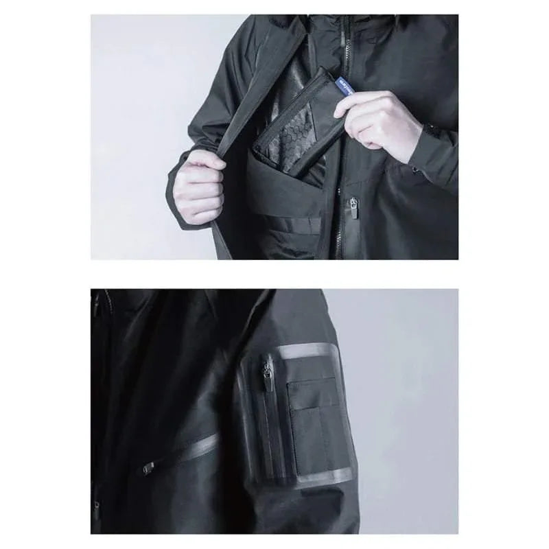 Futuristic Waterproof Cyberpunk Coat - cyberpunk - Stylish Waterproof Cyberpunk Coat for Everyday Wear