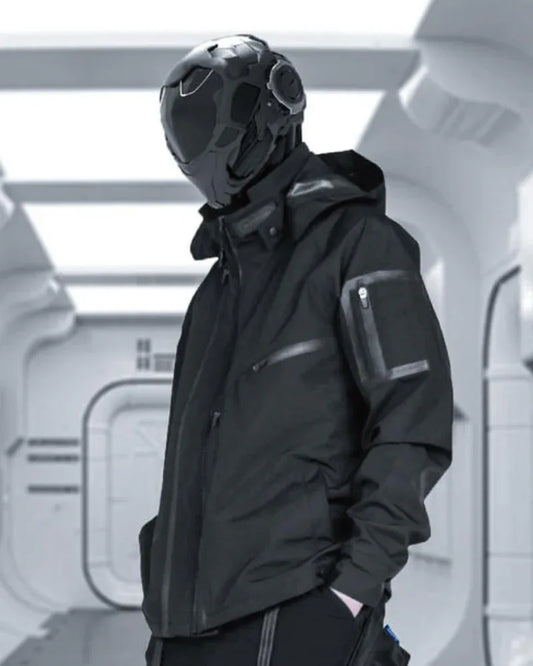 Futuristic Waterproof Cyberpunk Coat - techwear jacket - Stylish Waterproof Cyberpunk Coat for Everyday Wear
