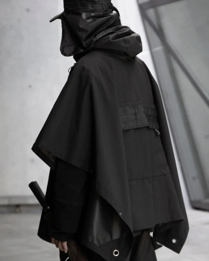 Futuristic Waterproof Samurai Cape -  modern design cape - Waterproof Samurai Cape for Urban Adventures