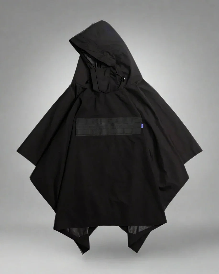 Futuristic Waterproof Samurai Cape -  techwear - Waterproof Samurai Cape for Urban Adventures