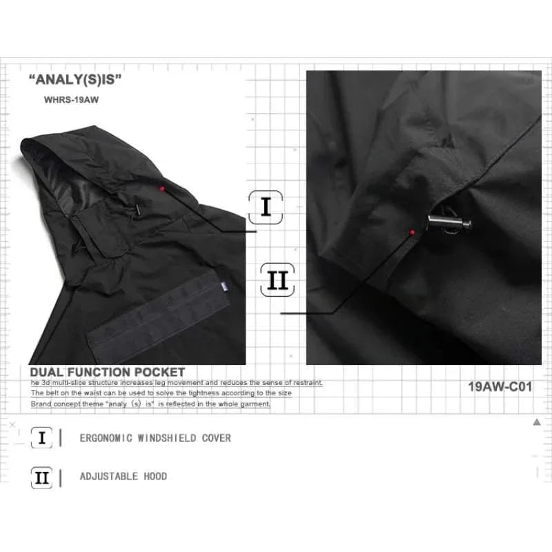 Futuristic Waterproof Samurai Cape -  urban clothing - Waterproof Samurai Cape for Urban Adventures