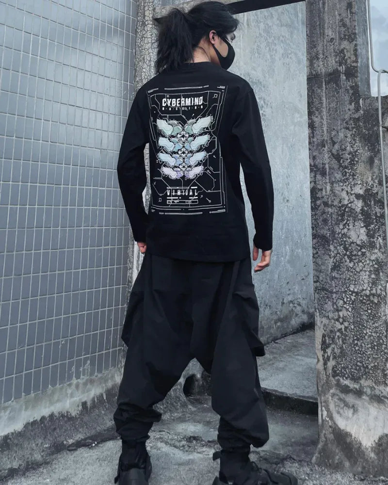 Galactic Inspired Crewneck Sweatshirt -  comfortable sweatshirt - Galactic Inspired Crewneck Sweatshirt in Black