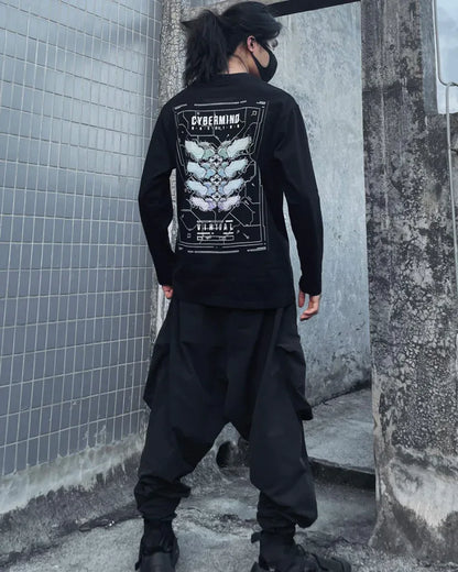 Galactic Inspired Crewneck Sweatshirt -  comfortable sweatshirt - Galactic Inspired Crewneck Sweatshirt in Black