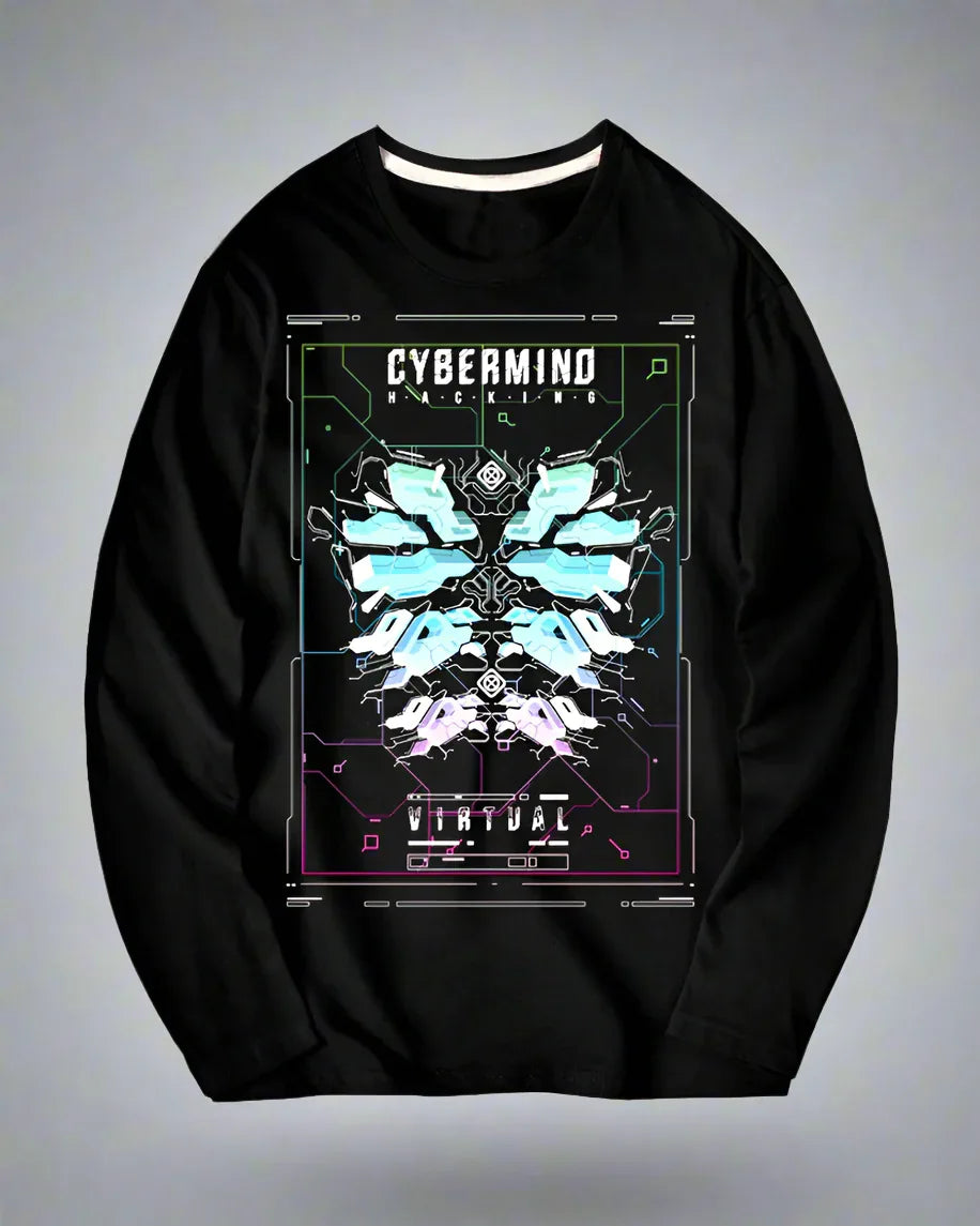 Galactic Inspired Crewneck Sweatshirt - crewneck - Galactic Inspired Crewneck Sweatshirt in Black