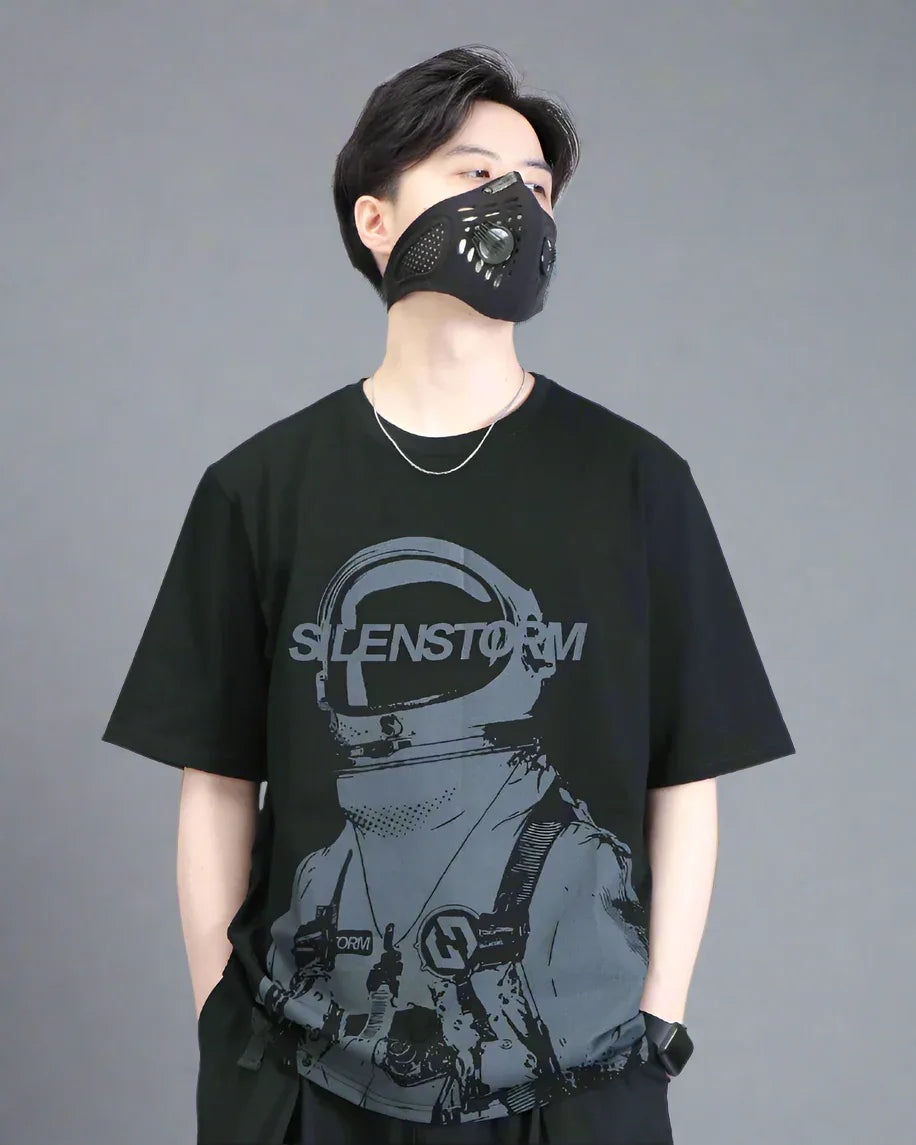 Galactic Journey Graphic T-Shirt -  astronaut print - Galactic Journey Astronaut Graphic T-Shirt
