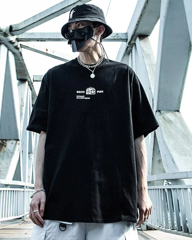 Galactic Moon Adventure Tee -  comfortable techwear - Galactic Moon Adventure Techwear T-Shirt