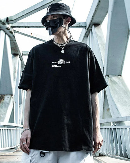 Galactic Moon Adventure Tee -  comfortable techwear - Galactic Moon Adventure Techwear T-Shirt