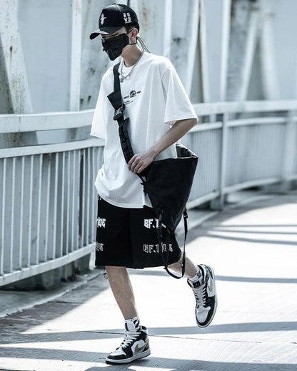 Galactic Moon Adventure Tee -  cyberpunk style - Galactic Moon Adventure Techwear T-Shirt