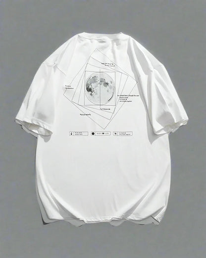 Galactic Moon Adventure Tee - techwear t-shirt - Galactic Moon Adventure Techwear T-Shirt