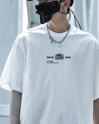 Galactic Moon Adventure Tee -  urban style - Galactic Moon Adventure Techwear T-Shirt