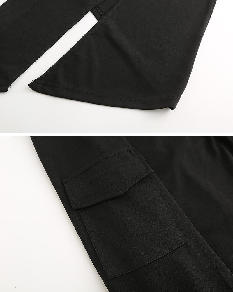 Chic Asymmetrical Long Tech Coat