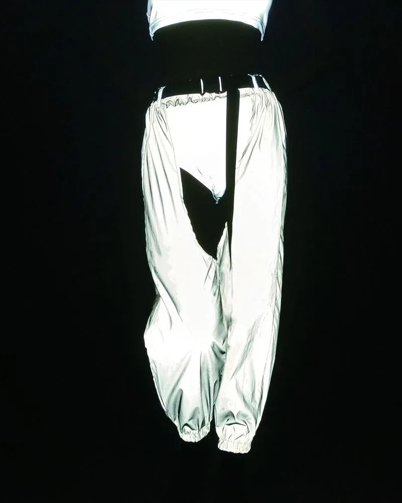 Glow-In-The-Dark Rave Pants -  party wear - Vibrant Glow-In-The-Dark Rave Pants for Comfort