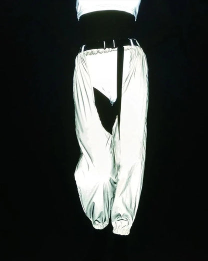 Glow-In-The-Dark Rave Pants -  party wear - Vibrant Glow-In-The-Dark Rave Pants for Comfort