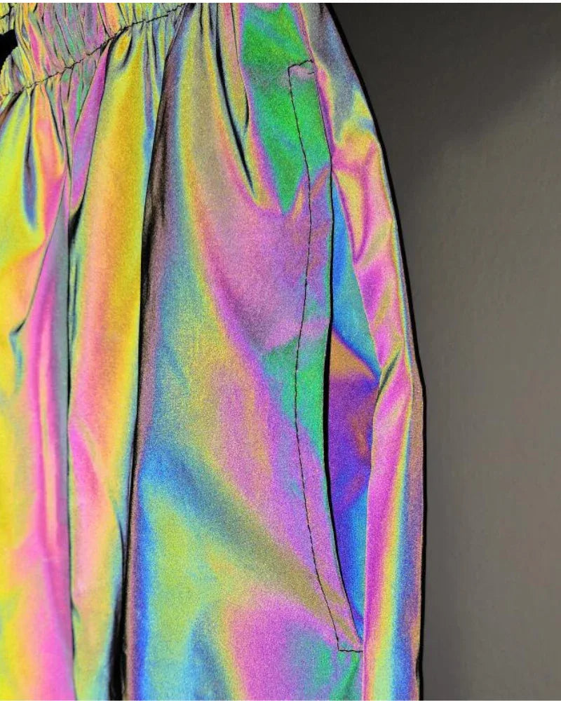 Glow-In-The-Dark Rave Shorts -  glow in the dark - Glow-In-The-Dark Rave Shorts for Festival Fun