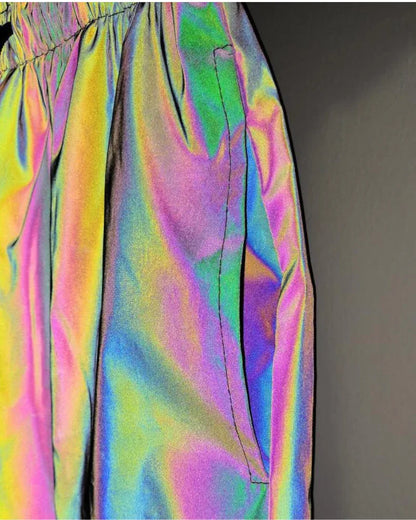 Glow-In-The-Dark Rave Shorts -  glow in the dark - Glow-In-The-Dark Rave Shorts for Festival Fun