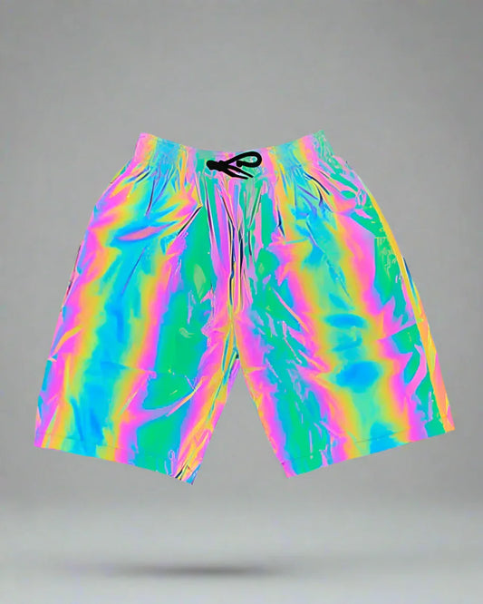 Glow-In-The-Dark Rave Shorts - rave shorts - Glow-In-The-Dark Rave Shorts for Festival Fun