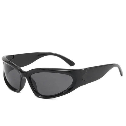 Gorpcore Glasses - semi-circular sunglasses - Futuristic Gorpcore Streetwear Sunglasses