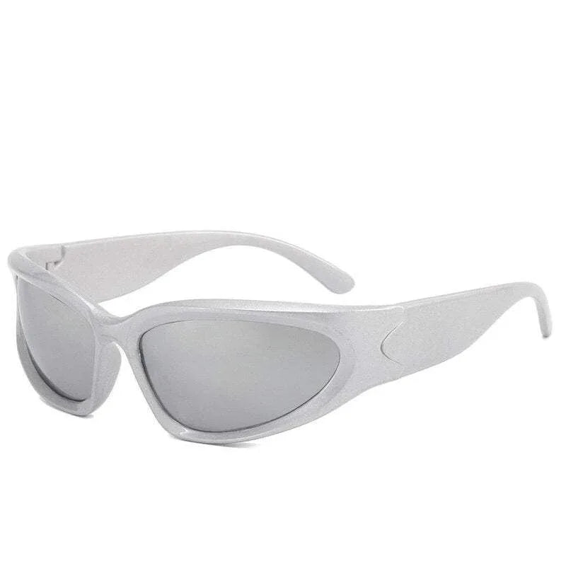Gorpcore Glasses - semi-circular sunglasses - Futuristic Gorpcore Streetwear Sunglasses