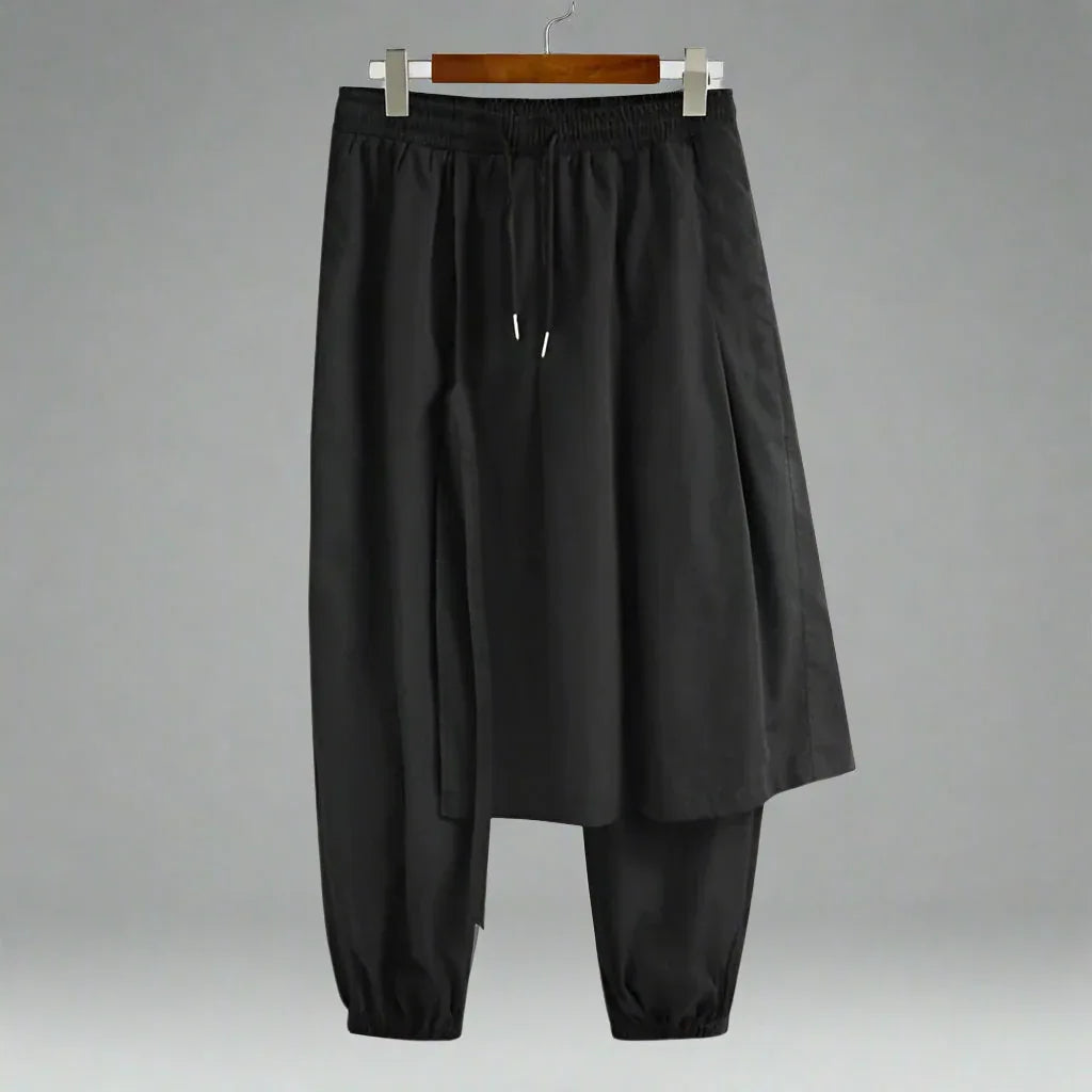Graceful Japanese Heritage Trousers -  asian fit - Stylish Japanese Hakama Pants for Casual Wear