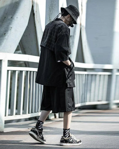 Graceful Samurai-Style Embroidered Kimono -  ninja - Techwear Samurai Style Kimono for Everyday Comfort