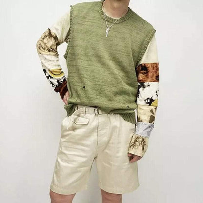 Green skeleton sweater -  comfortable wear - Trendy Green Skeleton Sweater for Casual Style