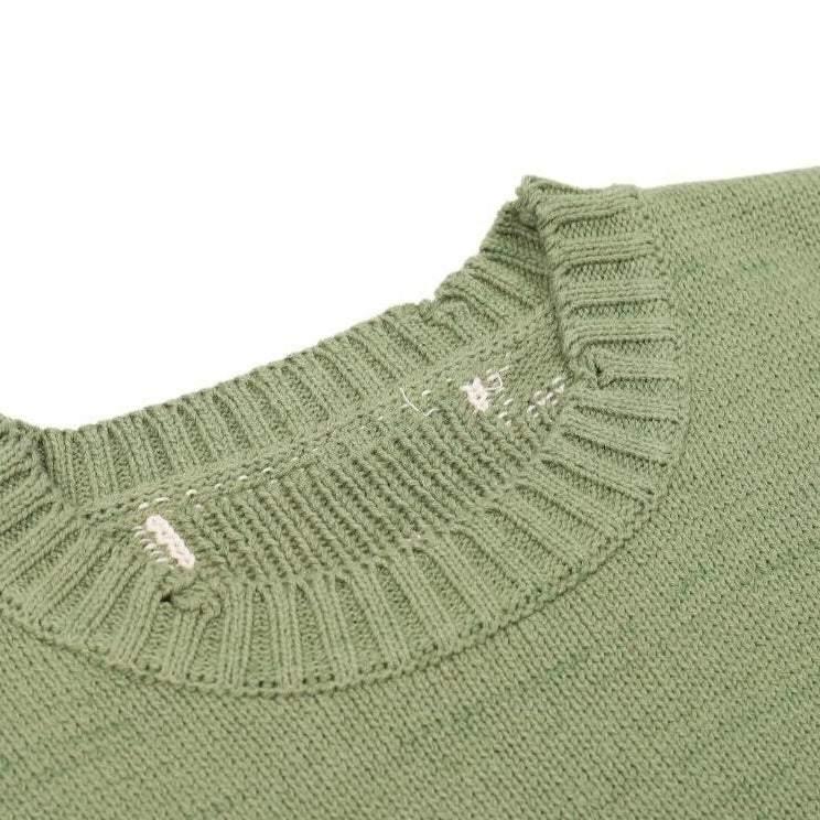 Green skeleton sweater -  y2k fashion - Trendy Green Skeleton Sweater for Casual Style