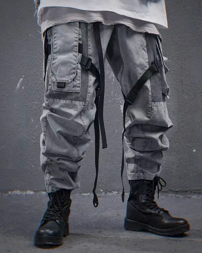 Sleek Grey Techwear Trousers
