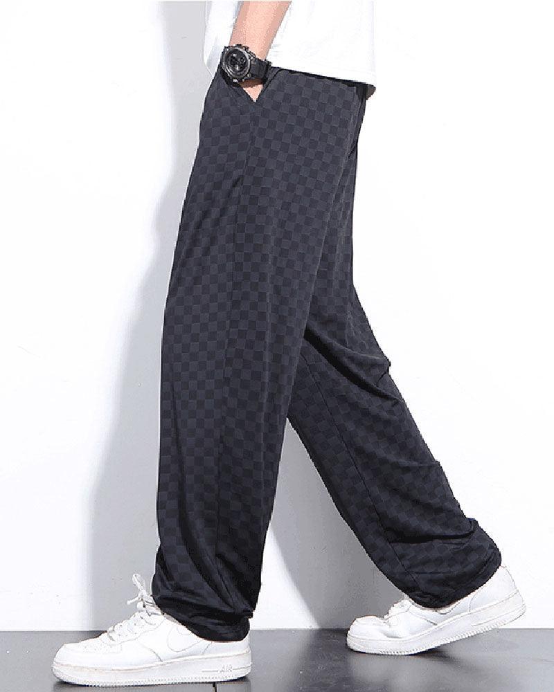 Groovy Checkerboard Lounge Pants -  black lounge pants - Lightweight Checkerboard Lounge Pants for Summer