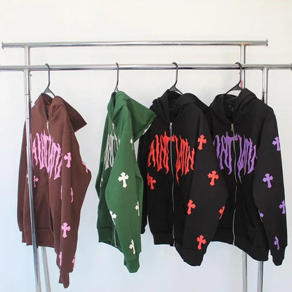 Grunge Hoodie - comfortable hoodie - Unisex Y2K Grunge Hoodie for Casual Days