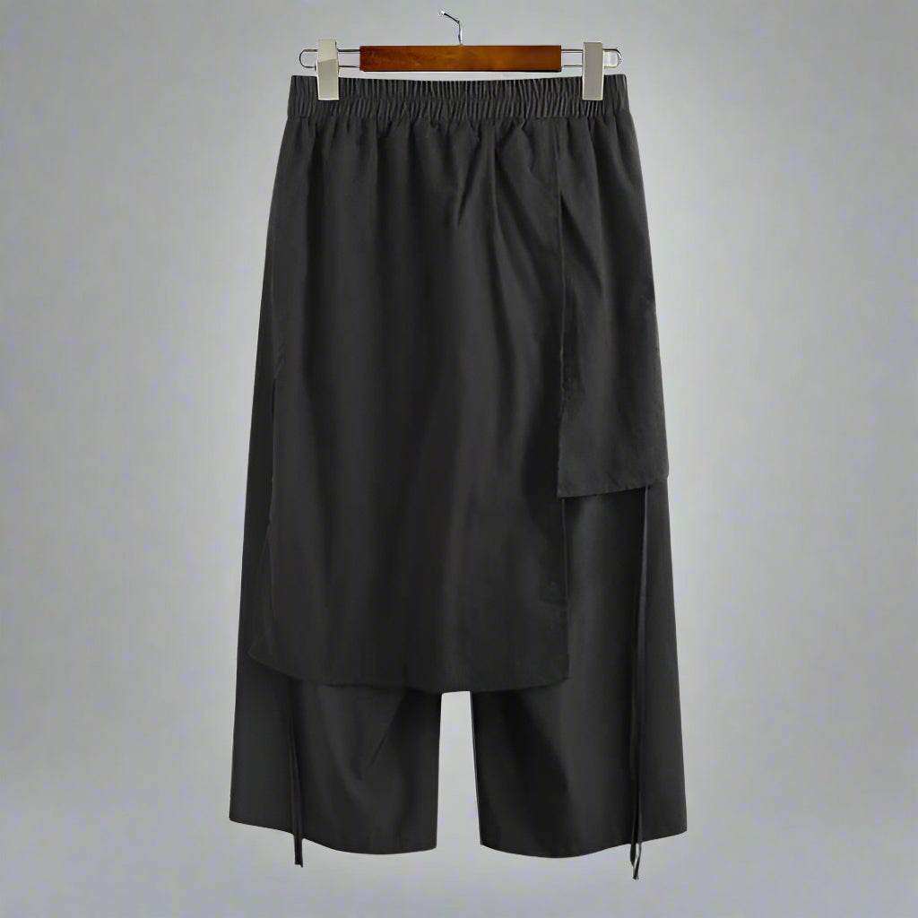 Stylish Layered Wide-Leg Pants