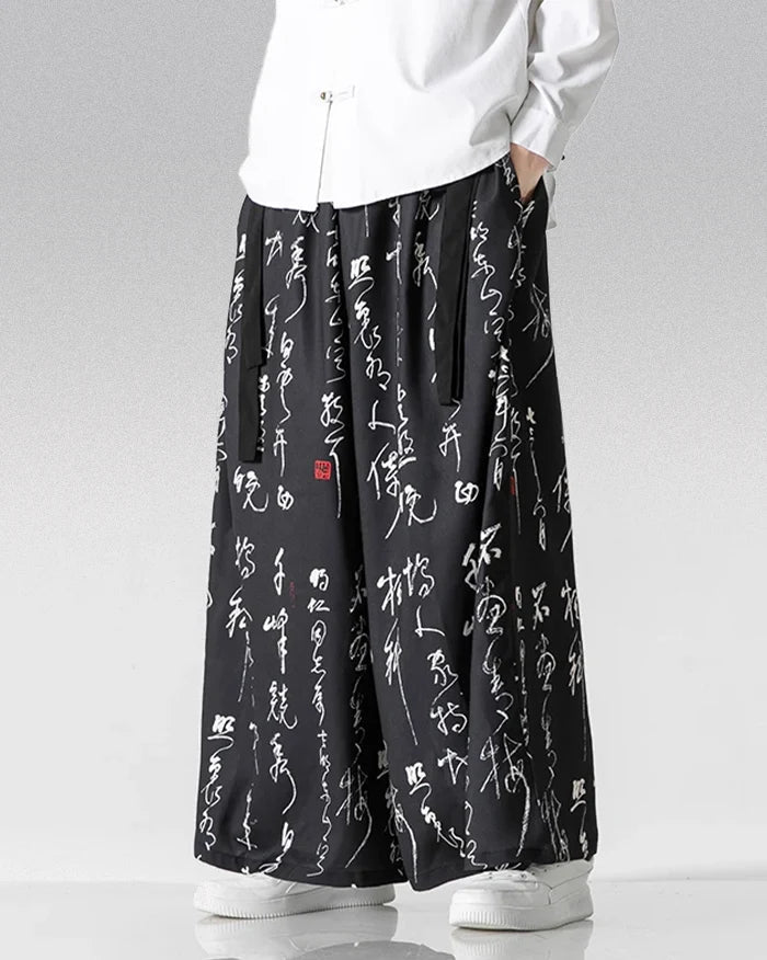 Elegant Hakama Style Pants