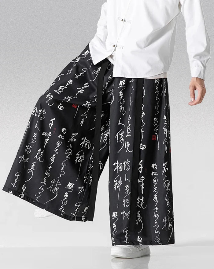 Elegant Hakama Style Pants