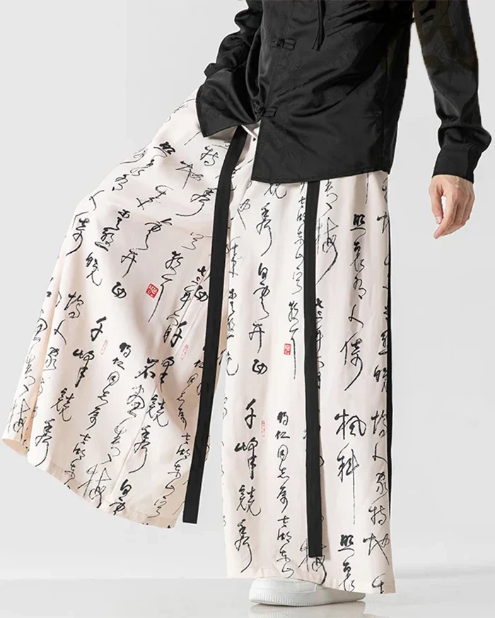 Elegant Hakama Style Pants