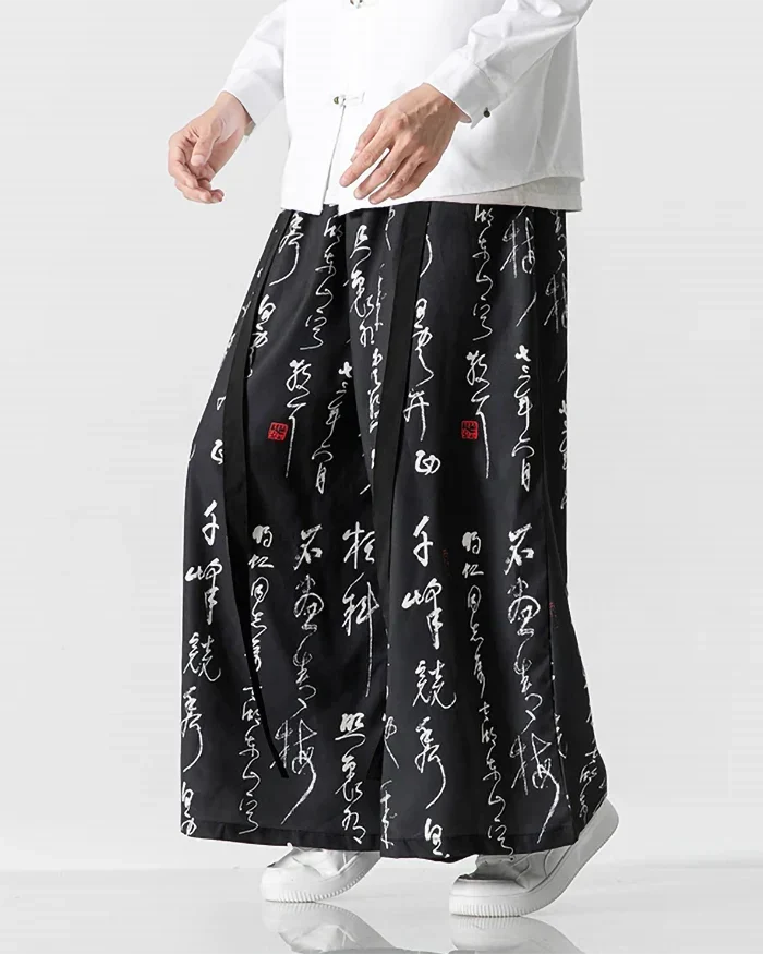 Elegant Hakama Style Pants