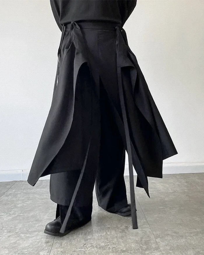 Detachable Skirt Hakama Pants