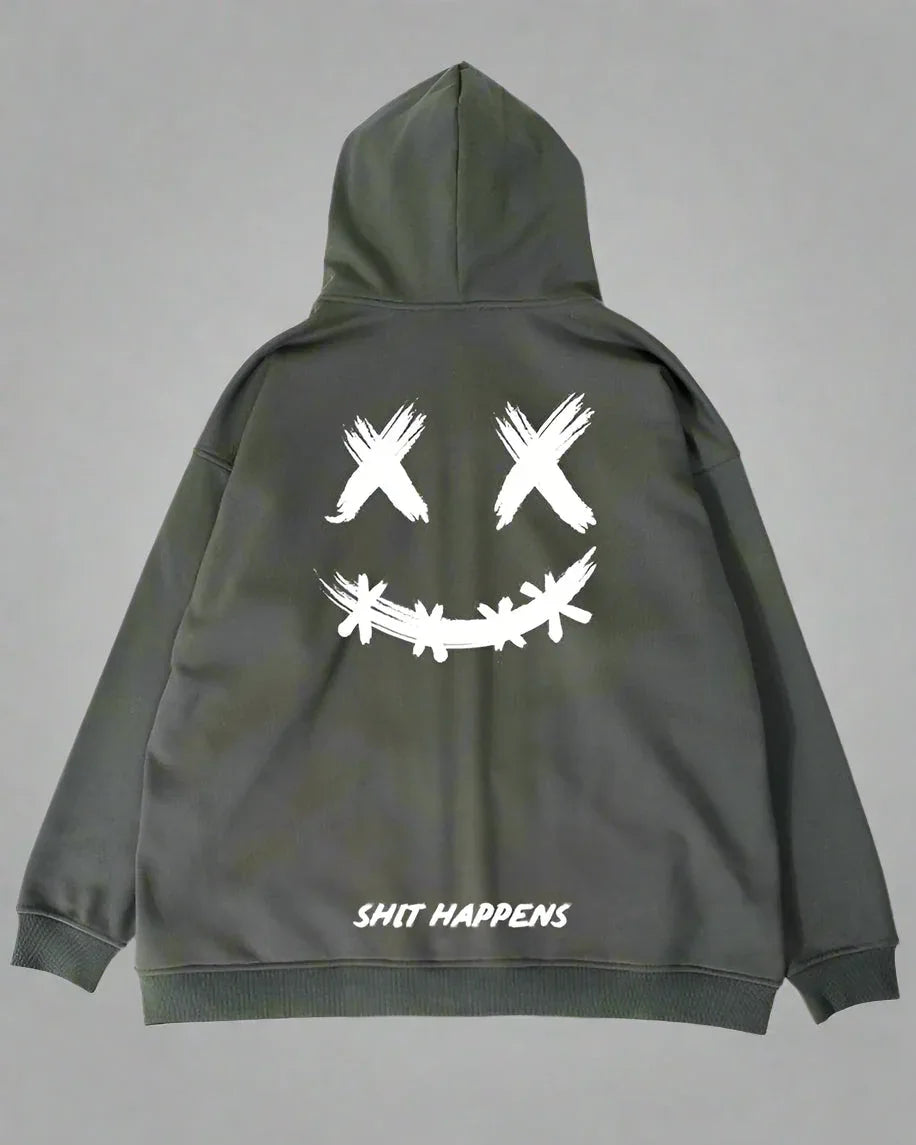 Happy Moments Zip-Up Hoodie -  comfortable - Stylish and Comfortable Zip-Up Hoodie