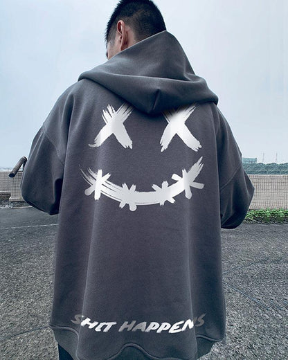Happy Moments Zip-Up Hoodie - hoodie - Stylish and Comfortable Zip-Up Hoodie