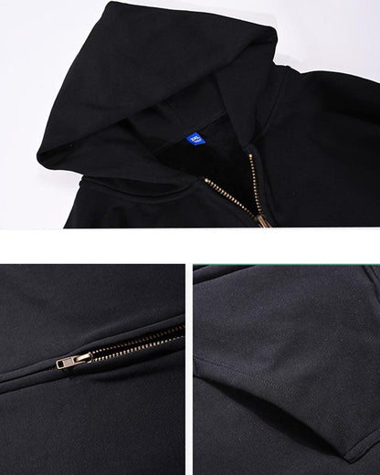 Happy Moments Zip-Up Hoodie -  streetwear - Stylish and Comfortable Zip-Up Hoodie