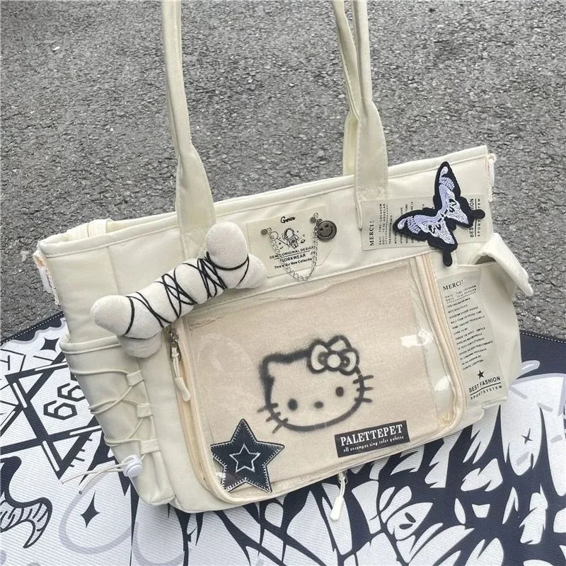 Hello Kitty Tote Bag - trendy tote bag - Spacious Hello Kitty Tote Bag for Everyday Use