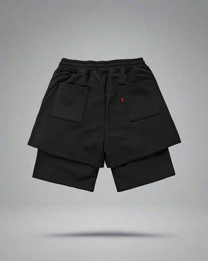 High-Tech Biker Performance Shorts -  techwear - High-Tech Biker Performance Shorts for Urban Riders